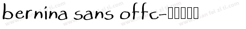 bernina sans offc字体转换